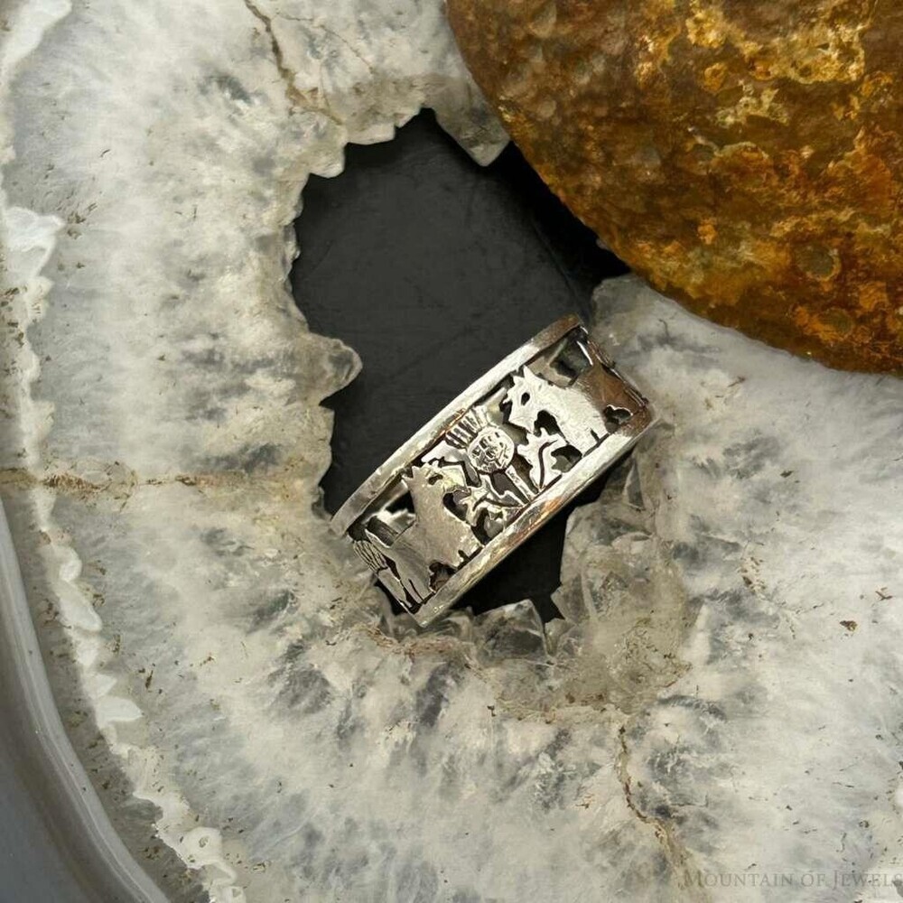 Vintage James Avery Sterling Silver Dogs Ring Size 8.5 For Women - Picture 2 of 10